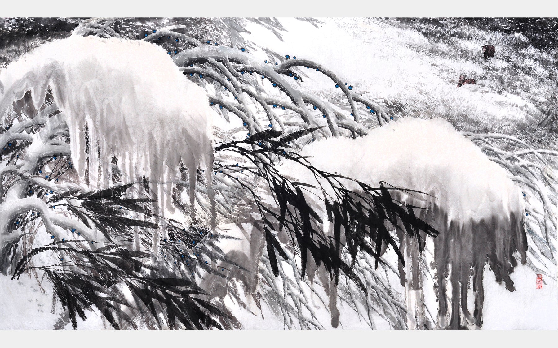 曹醉夢：用傳統筆墨，塑造冰雪霜的質感與形而上的畫意
