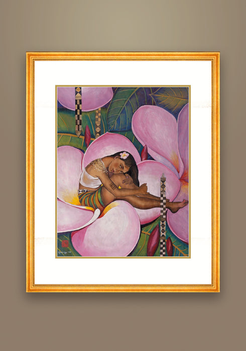 "Heart of the Flower"  Watercolor Saipan Collection