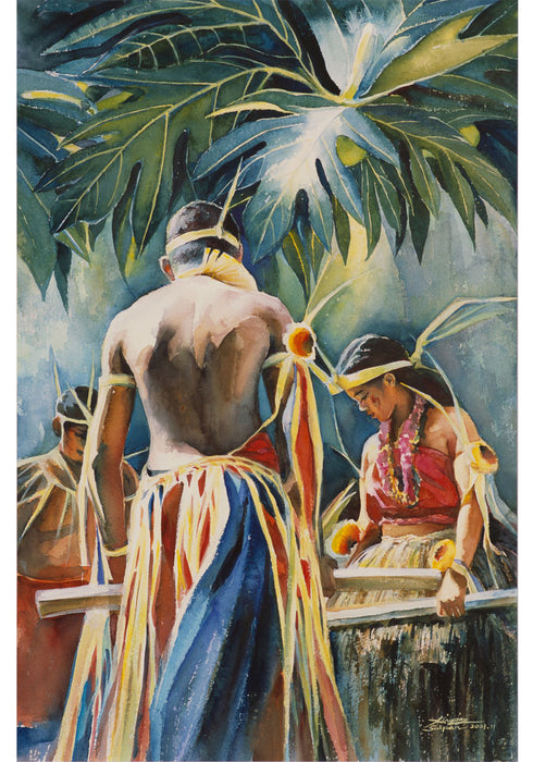 "In the Sunshine"  Watercolor  Saipan Collection